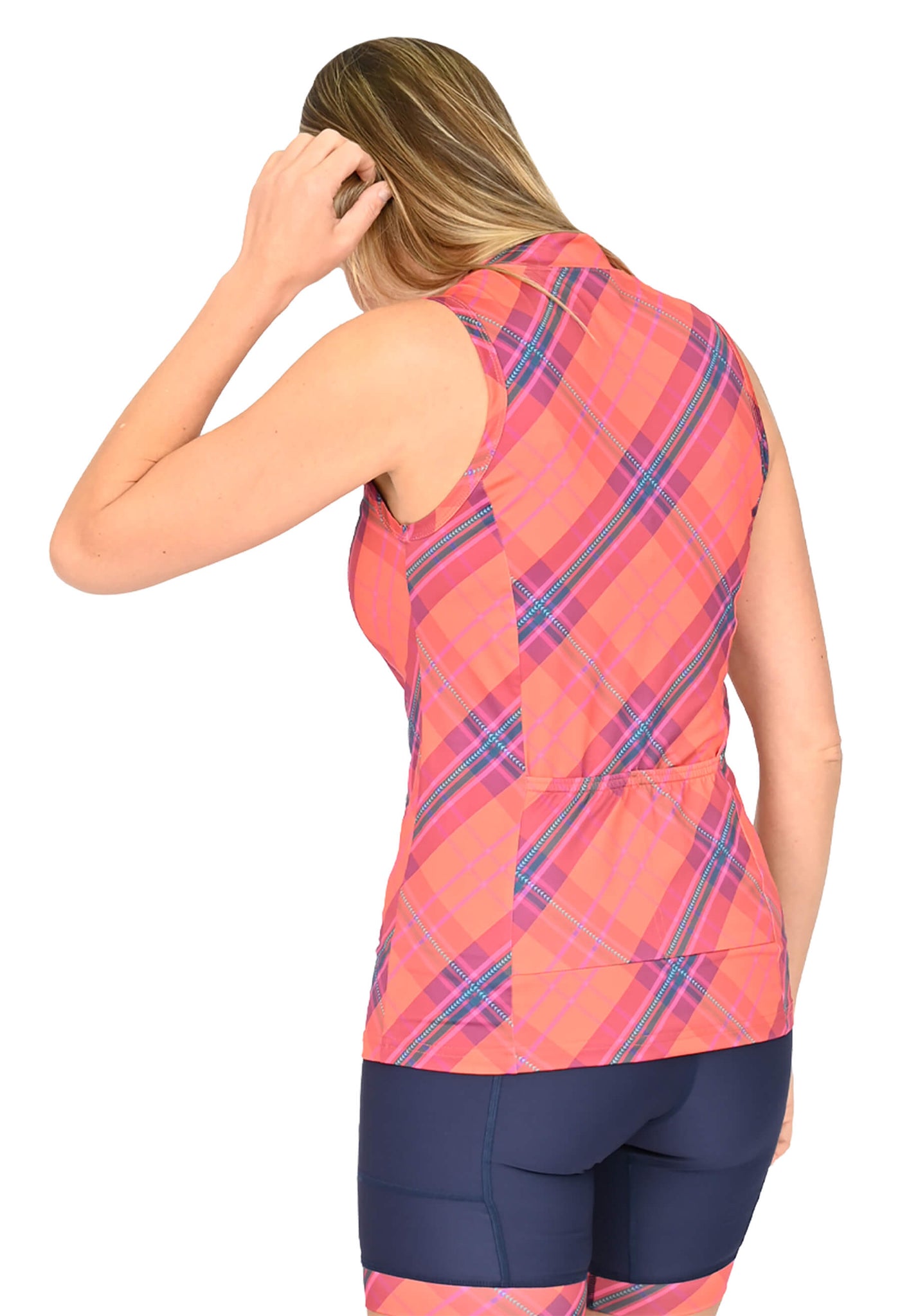 Plaid Top with Back Pocket - Isa