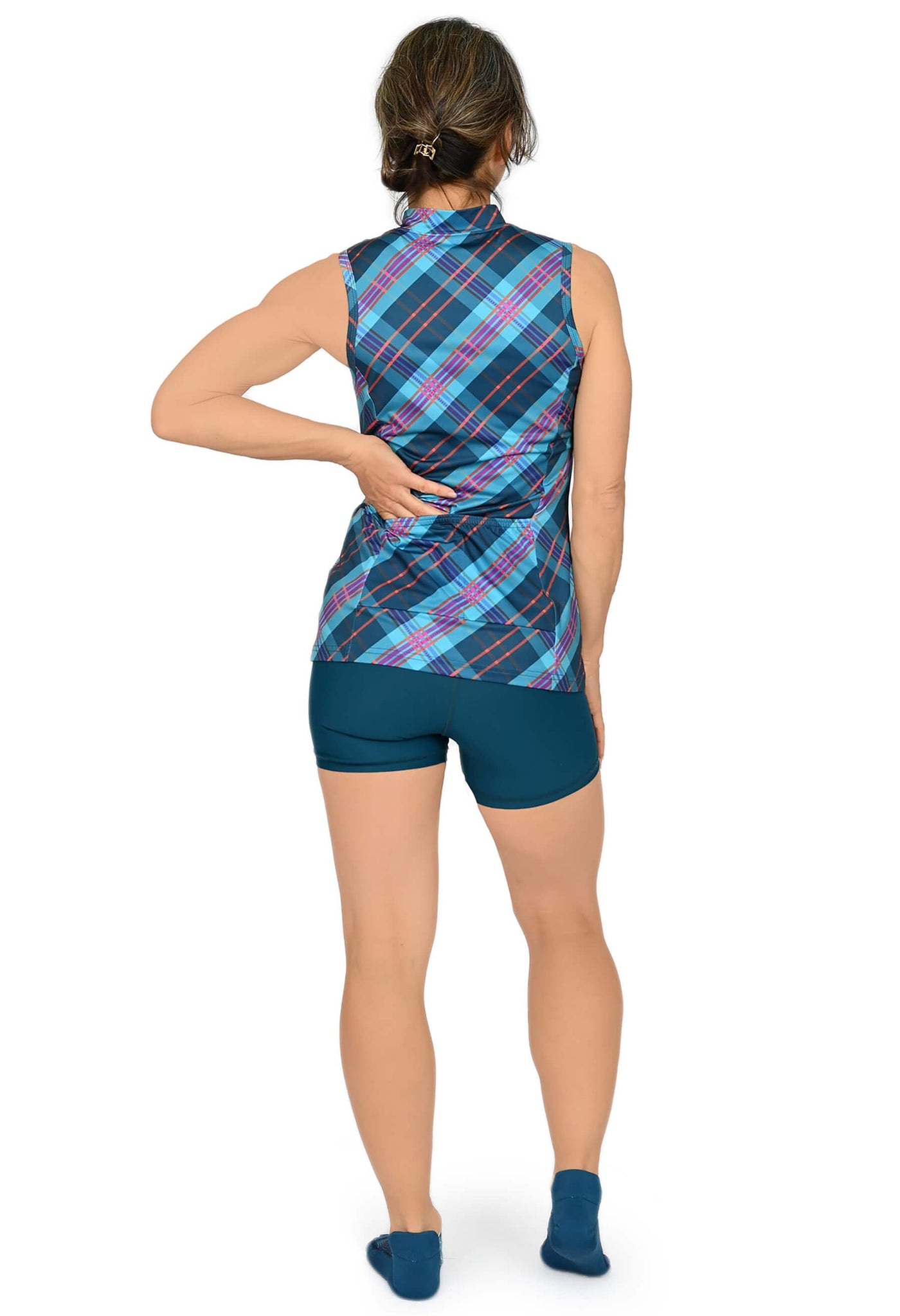 Plaid Top with Back Pocket - Isa